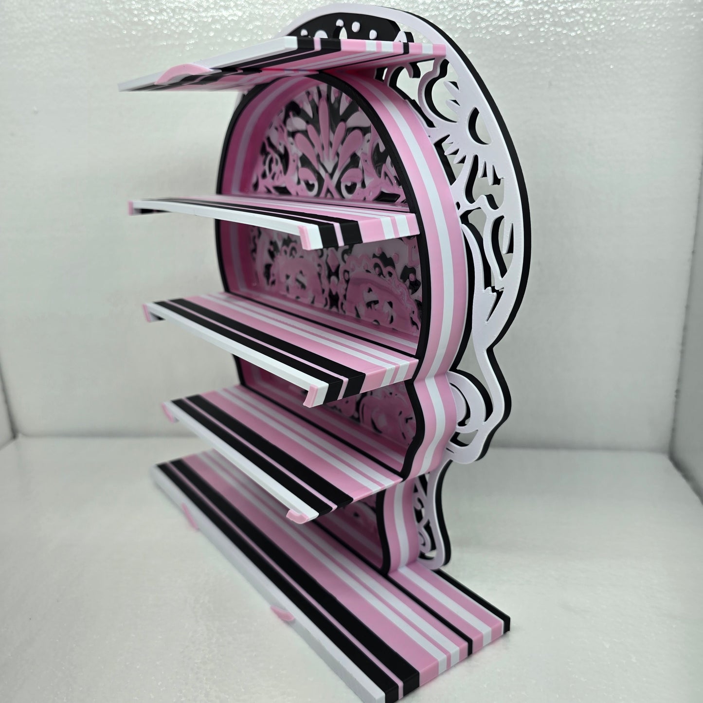 Large 3D Printed Sugar Skull Pink Shelf