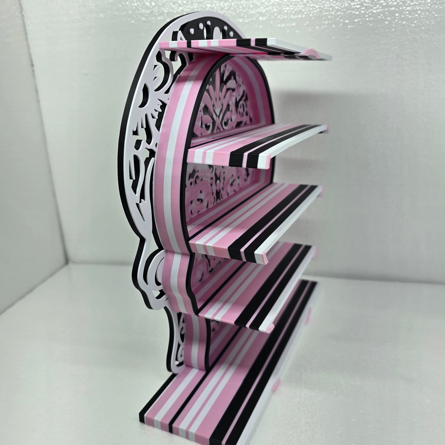 Large 3D Printed Sugar Skull Pink Shelf