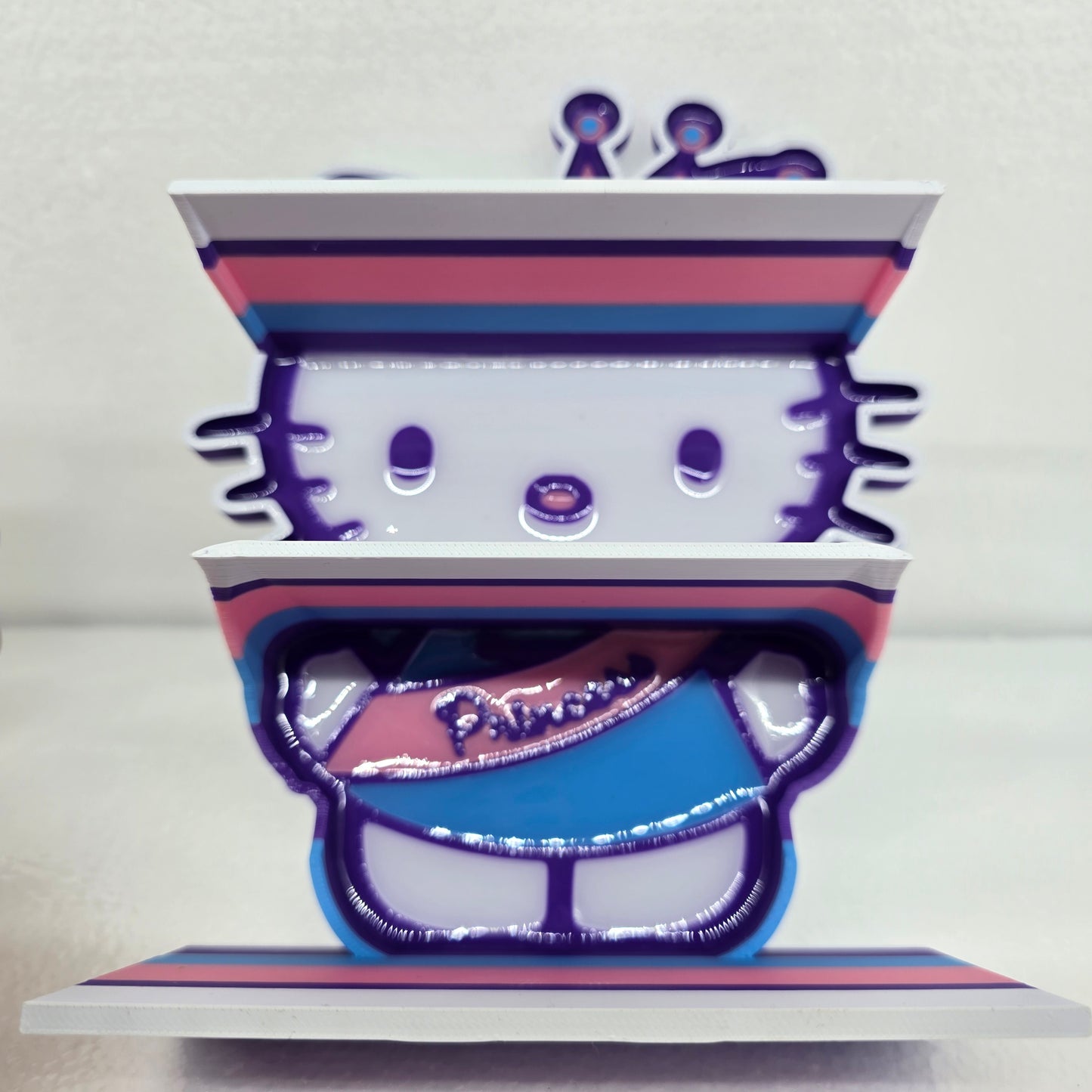Small 3D Printed Hello Kitty Desktop Shelf
