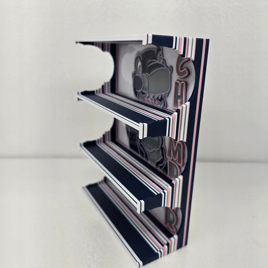Small 3D Printed Desktop Chomper Shelf